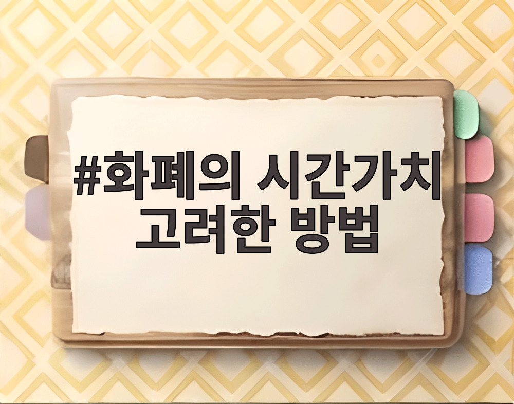 화폐의 시간가치 고려한 방법
