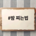 밤 찌는법