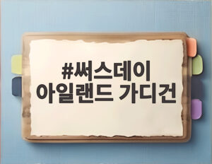 써스데이 아일랜드 가디건