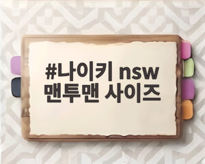 나이키 nsw 맨투맨 사이즈