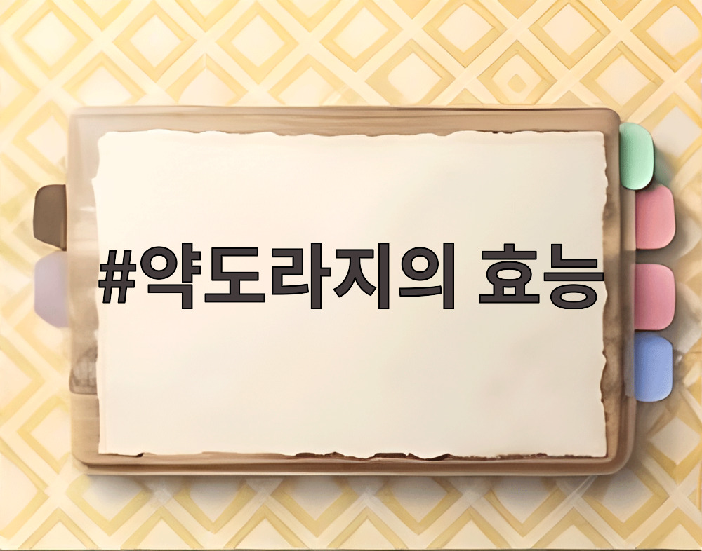 약도라지의 효능