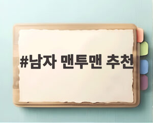 남자 맨투맨 추천