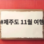 제주도 11월 여행 준비하며 아이와 함께 떠나는 가을 바다와 억새 이야기 제주도 11월 여행