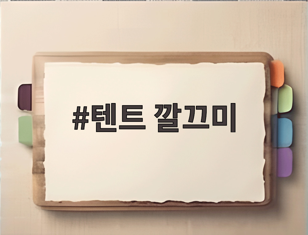 텐트 깔끄미