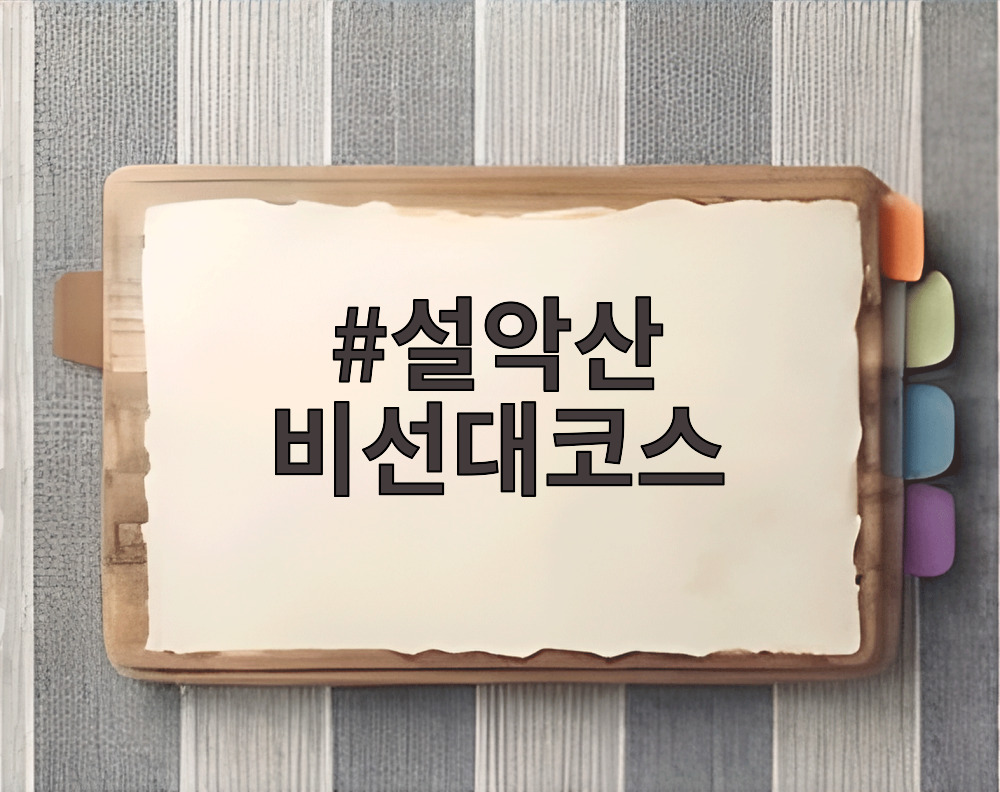 설악산 비선대코스