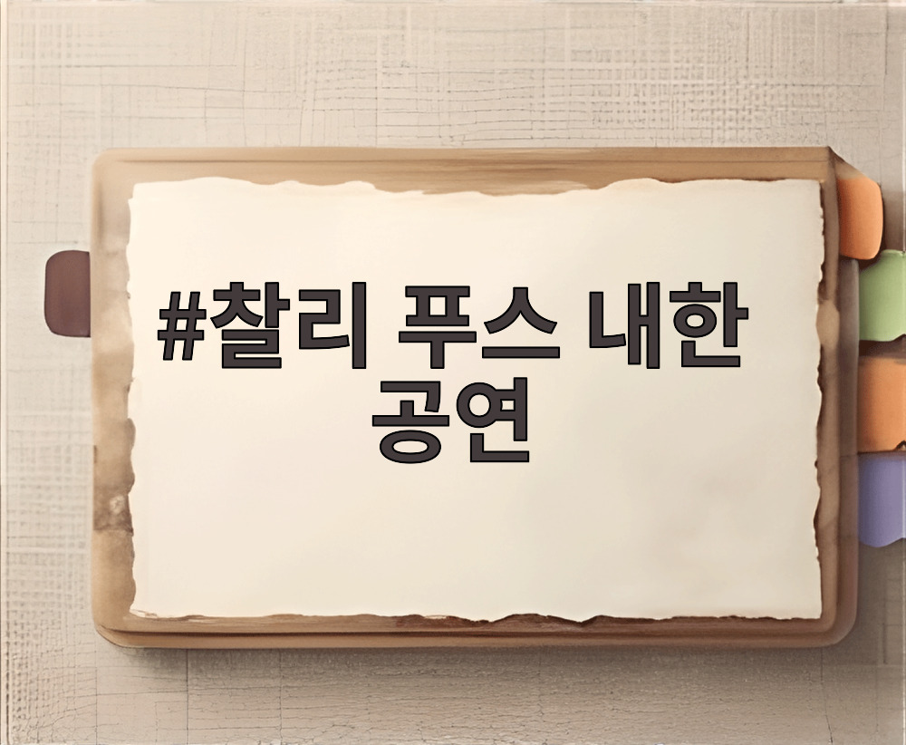 찰리 푸스 내한 공연