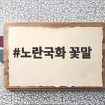 노란국화 꽃말