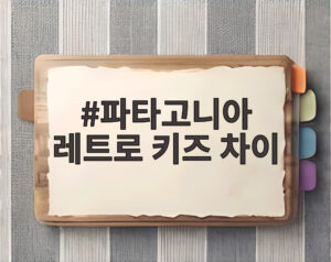 파타고니아 레트로 키즈 차이