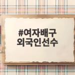 여자배구 외국인선수 2026 시즌 변화와 주목할 이름 총정리 여자배구 외국인선수