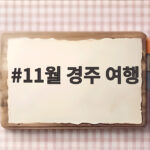 11월 경주 여행 이번 주말 떠나기 좋은 이유와 추천 코스 11월 경주 여행