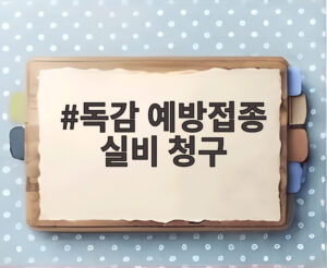 독감 예방접종 실비 청구