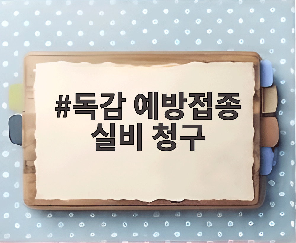 독감 예방접종 실비 청구
