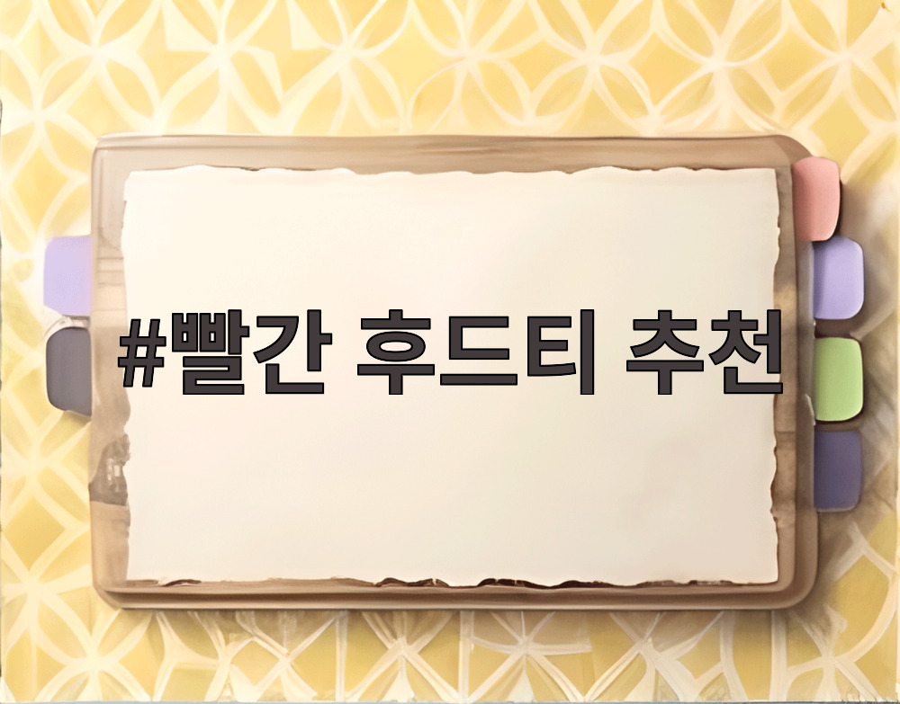 빨간 후드티 추천