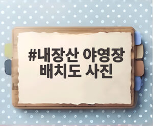 내장산 야영장 배치도 사진