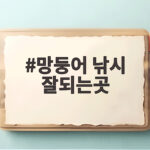 망둥어 낚시 잘되는곳 수도권 가을 포인트와 물때 채비 미끼 정리 망둥어 낚시 잘되는곳