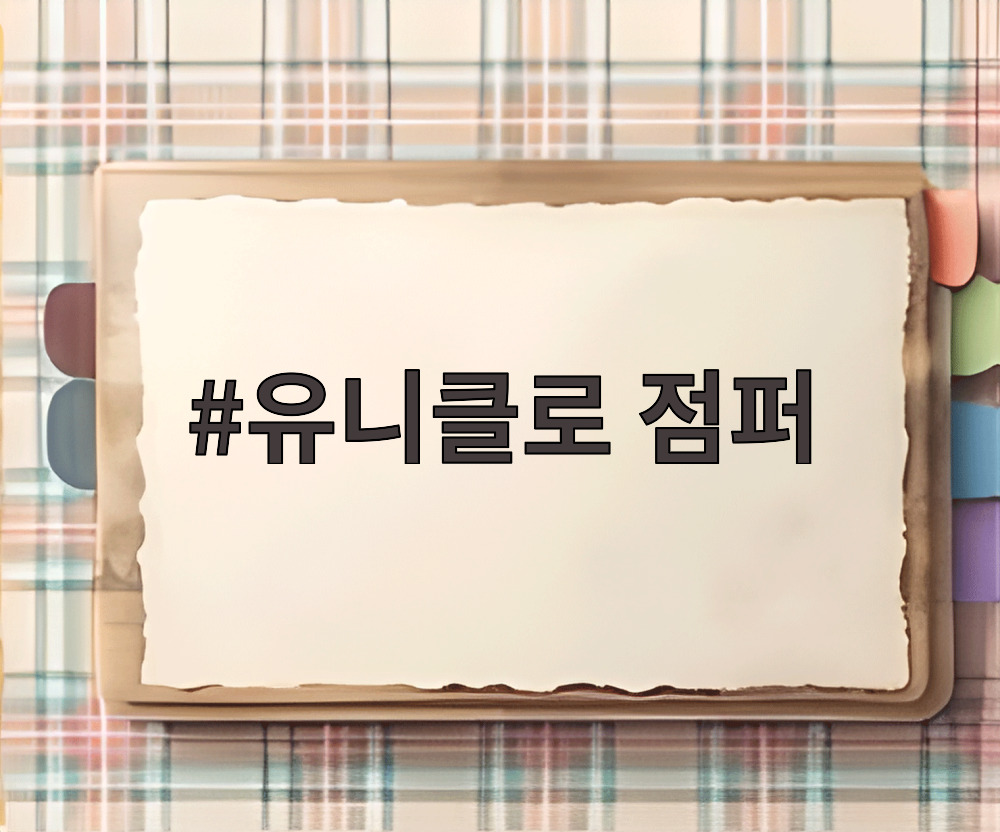 유니클로 점퍼