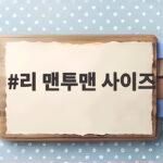 리 맨투맨 사이즈 고민 이렇게 풀었어요 실제 핏 비교 후 선택까지 리 맨투맨 사이즈