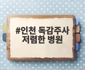 인천 독감주사 저렴한 병원