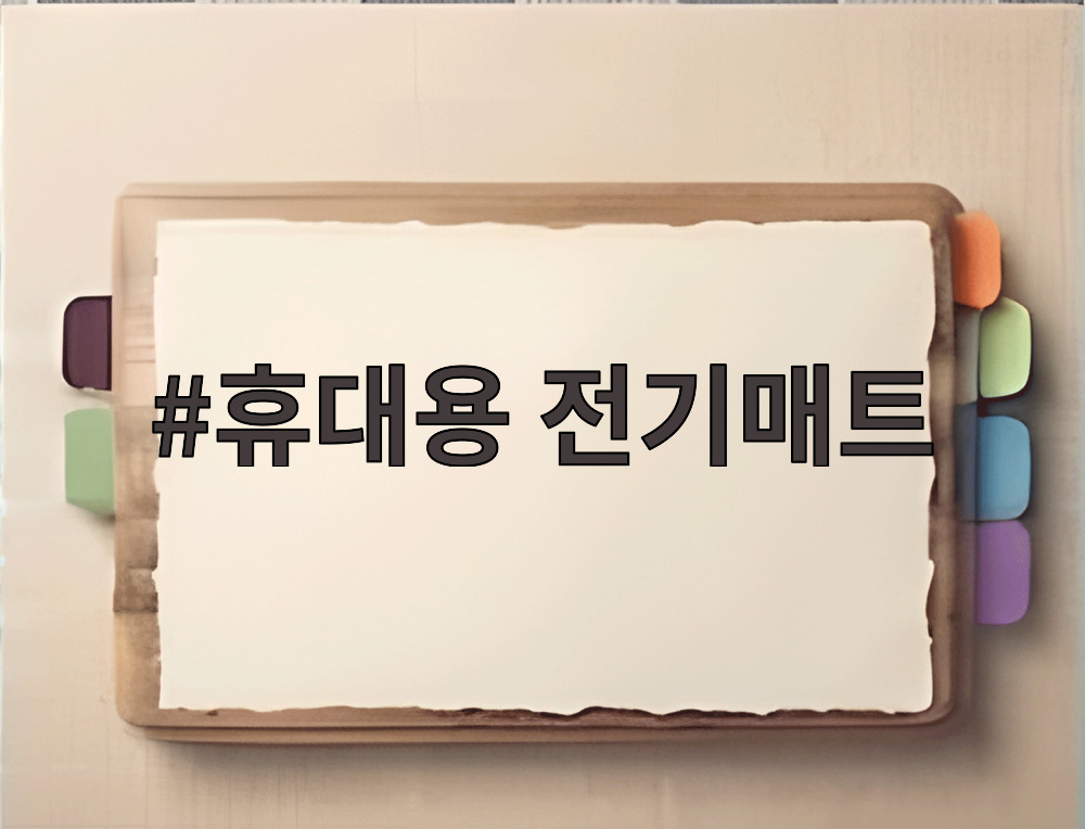 휴대용 전기매트