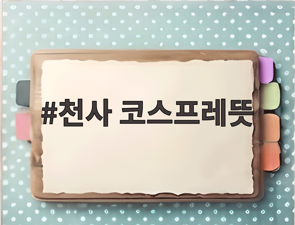 천사 코스프레뜻
