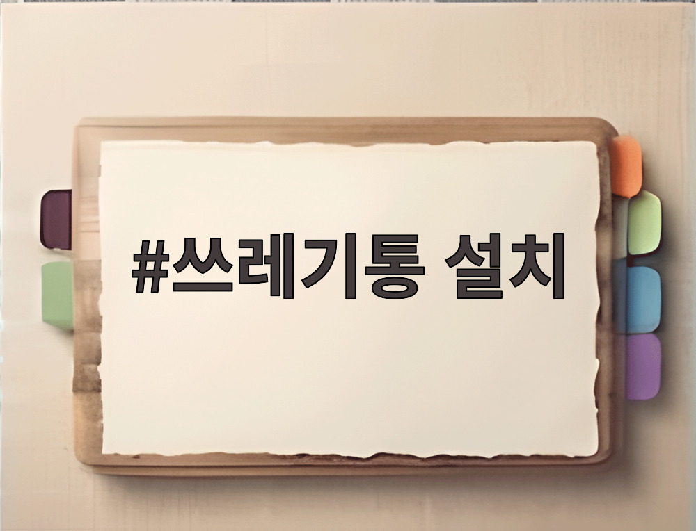 쓰레기통 설치