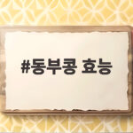 동부콩 효능 혈당 단백질 식이섬유까지 확인해 보세요 동부콩 효능