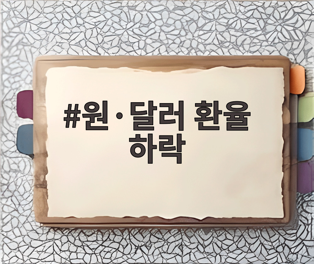 원·달러 환율 하락