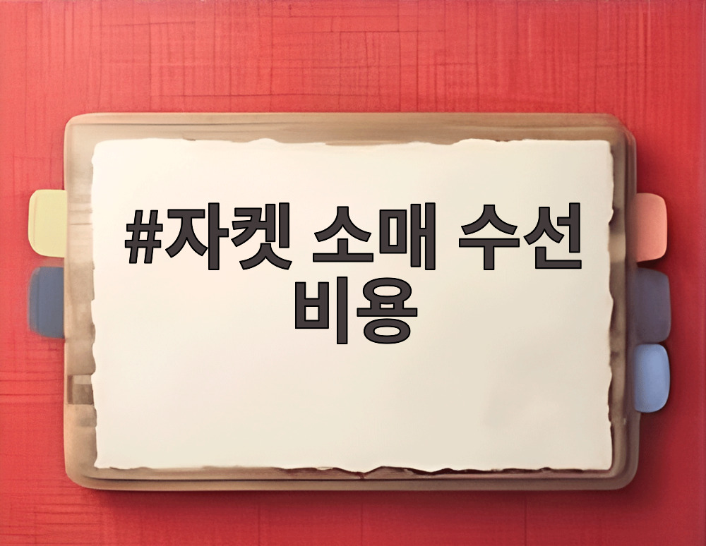 자켓 소매 수선 비용
