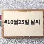 10월25일 날씨 주말 나들이 일교차 대비 이렇게 확인하세요 10월25일 날씨