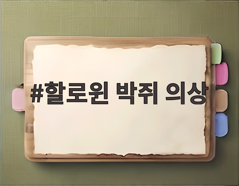 할로윈 박쥐 의상