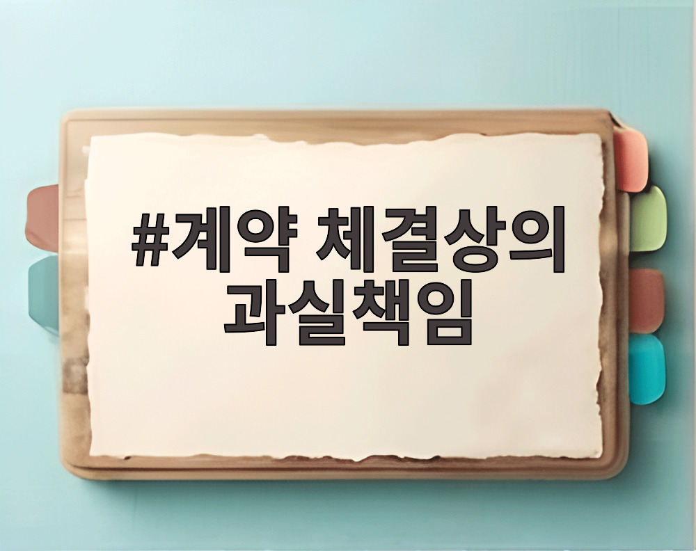 계약 체결상의 과실책임