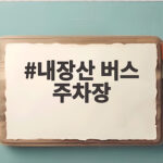 내장산 버스 주차장