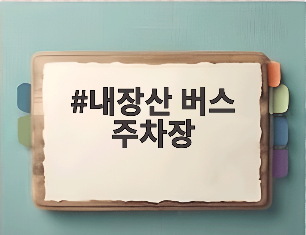 내장산 버스 주차장