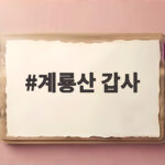 계룡산 갑사 단풍 절정 시기 놓치면 올해 가을은 끝입니다 계룡산 갑사