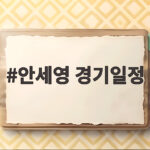 안세영 경기일정