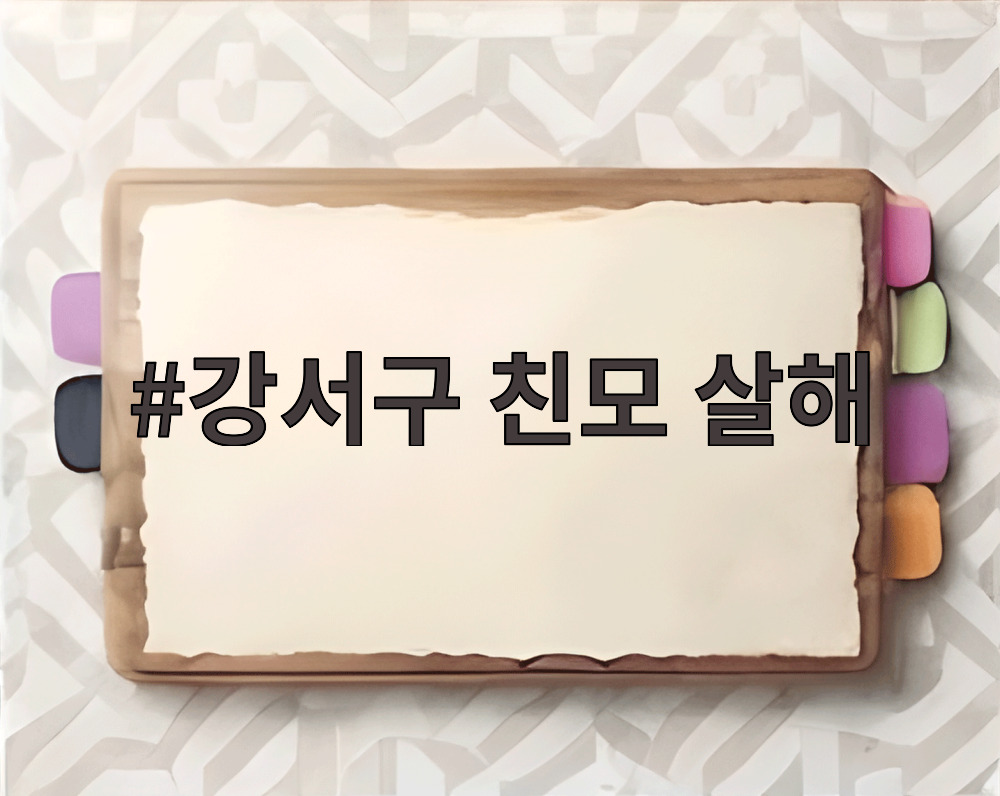 강서구 친모 살해
