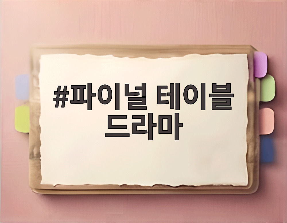 파이널 테이블 드라마