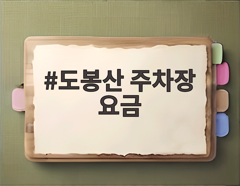 도봉산 주차장 요금