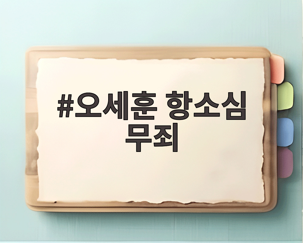 오세훈 항소심 무죄