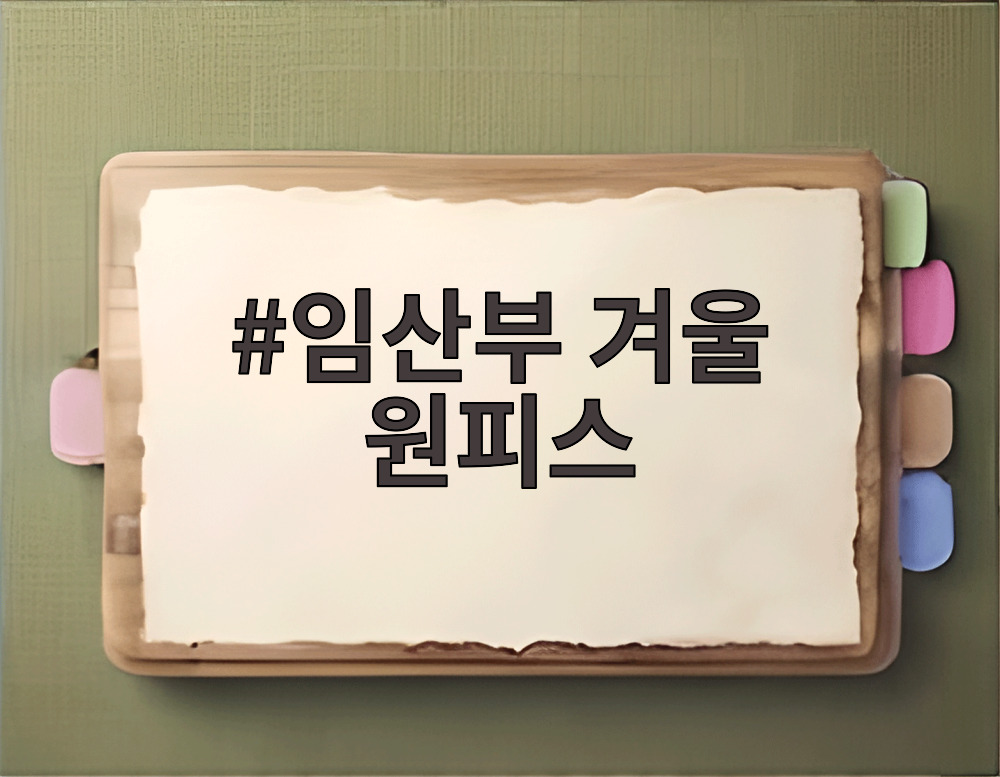 임산부 겨울 원피스