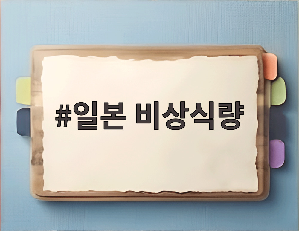 일본 비상식량