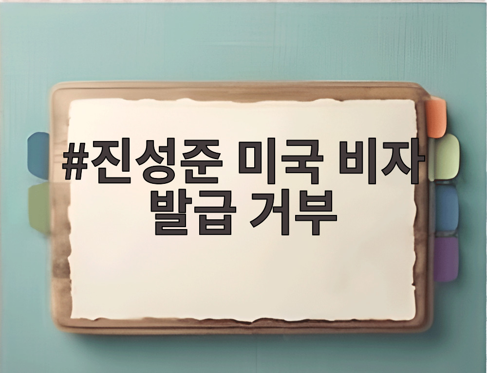 진성준 미국 비자 발급 거부
