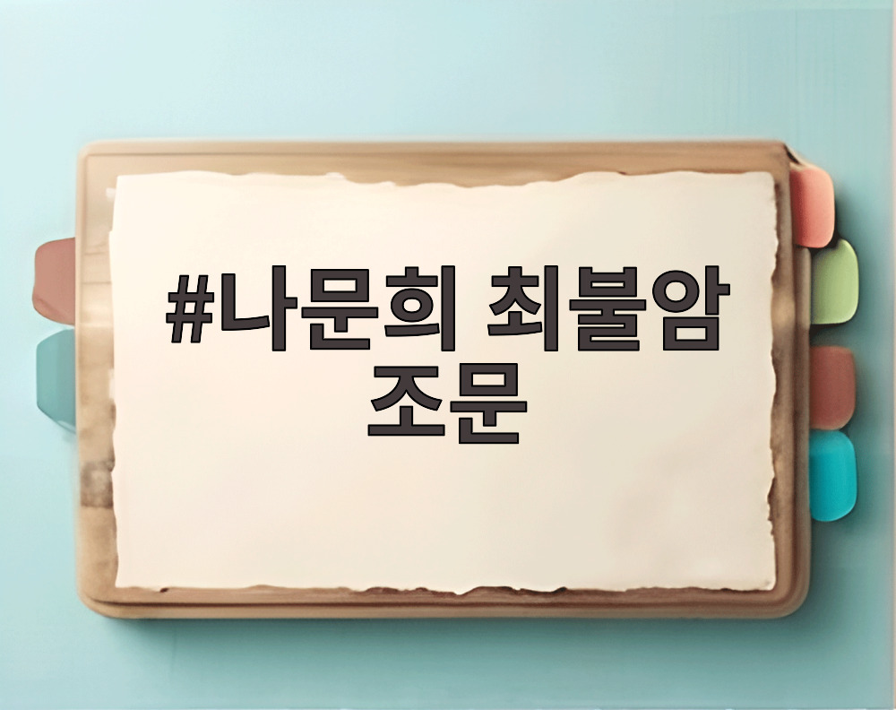 나문희 최불암 조문