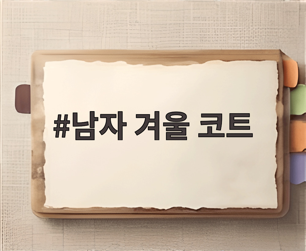 남자 겨울 코트