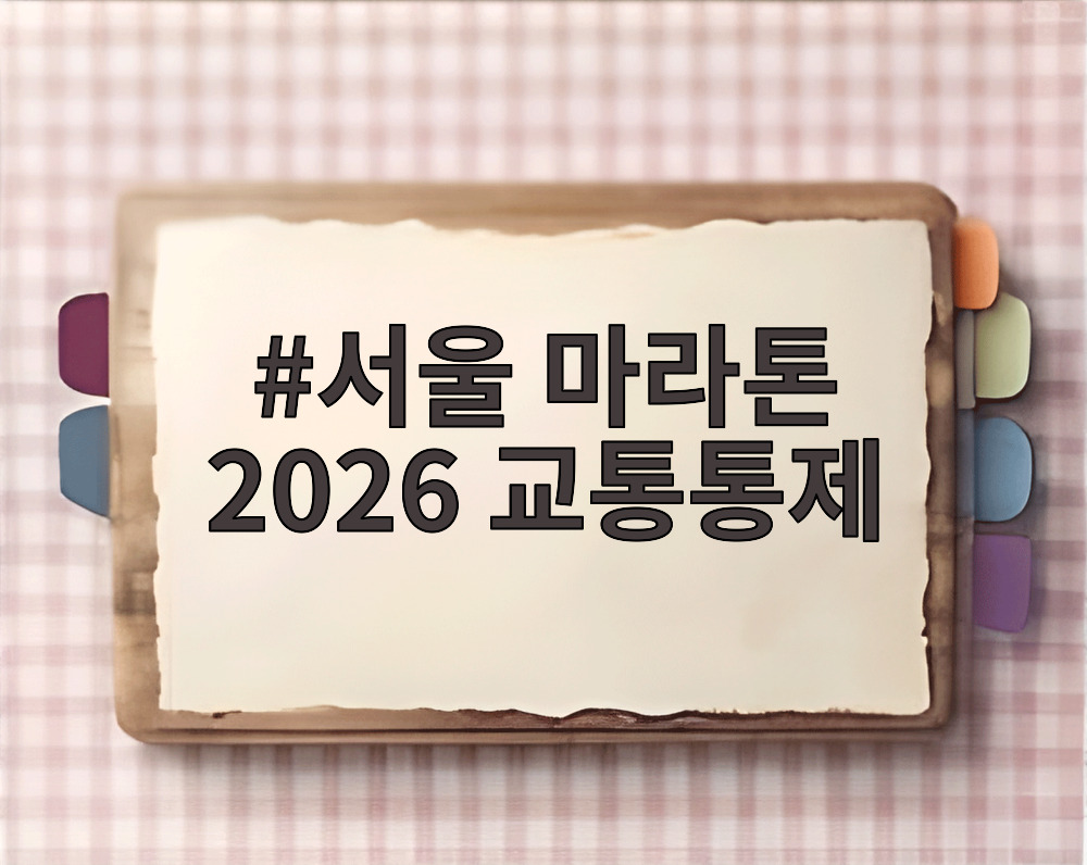 서울 마라톤 2026 교통통제