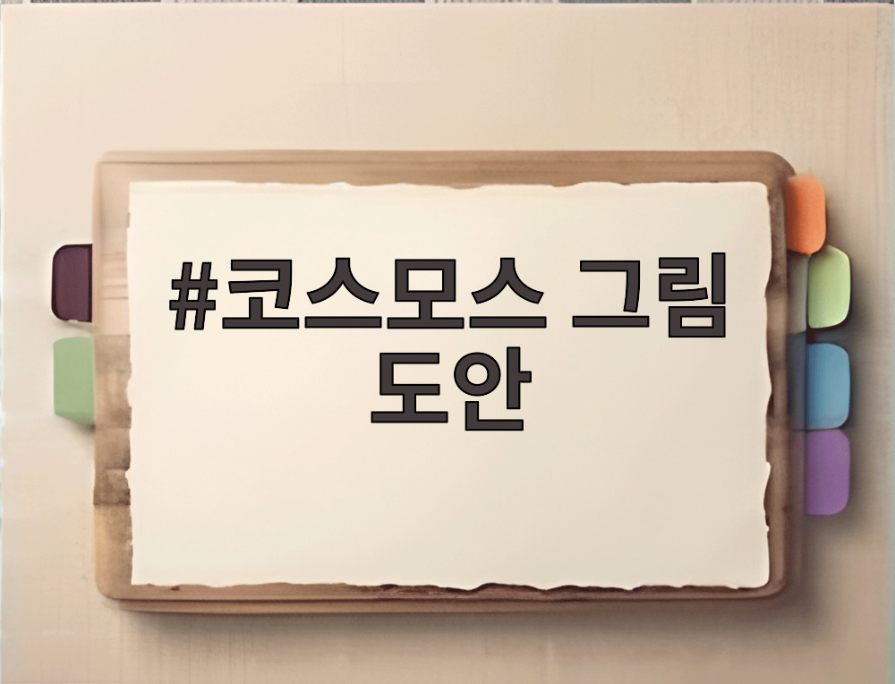 코스모스 그림 도안